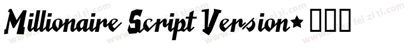 Millionaire Script Version字体转换
